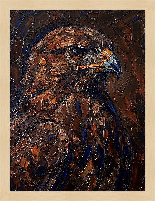 Buzzard In Rich Hues