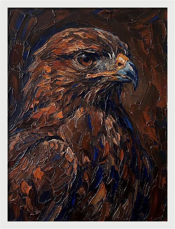 Buzzard In Rich Hues
