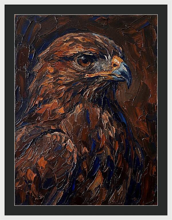 Buzzard In Rich Hues