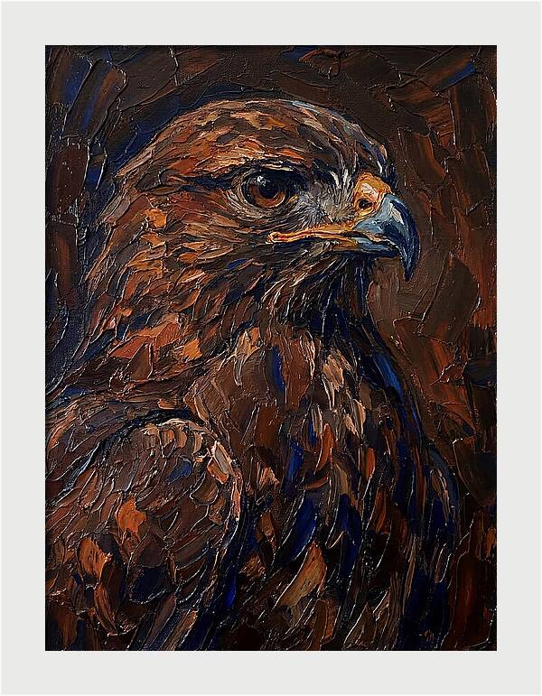 Buzzard In Rich Hues