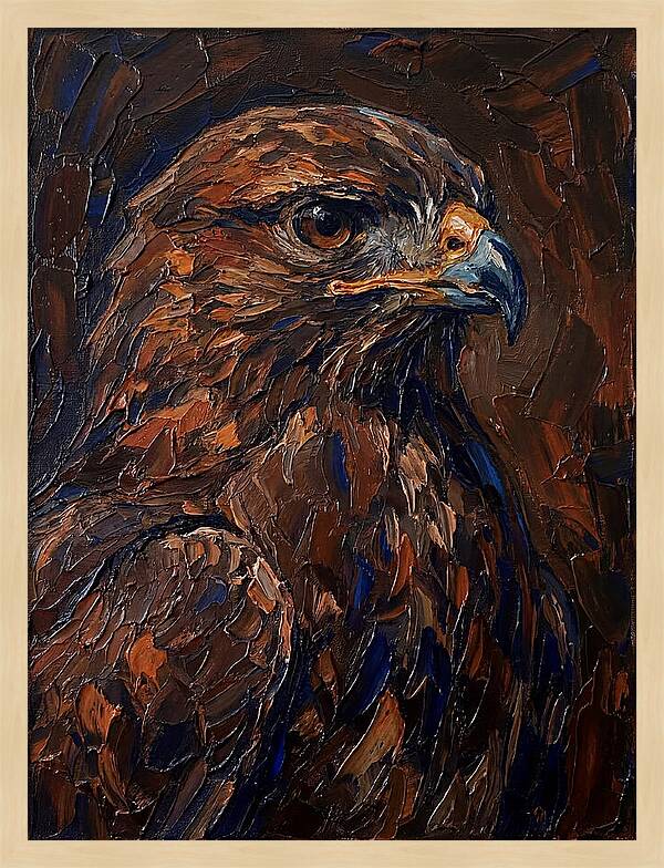 Buzzard In Rich Hues