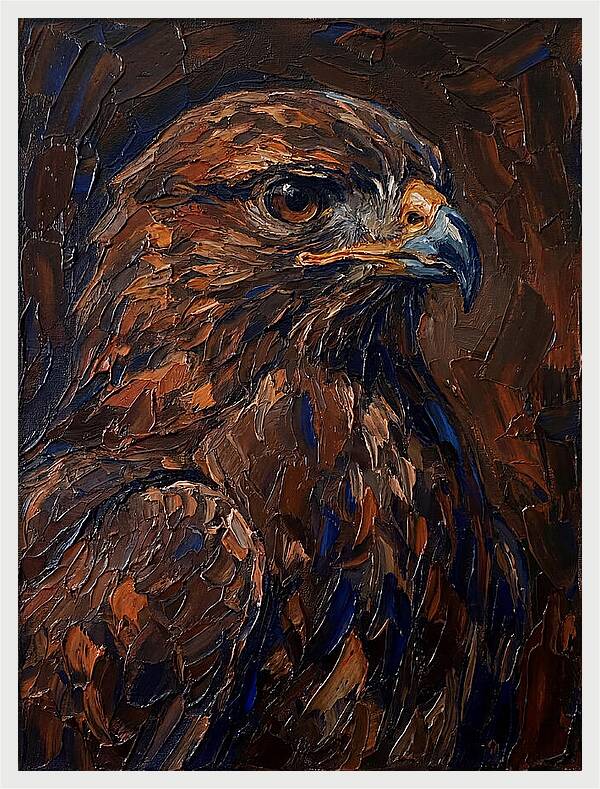 Buzzard In Rich Hues