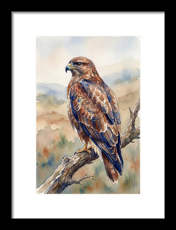 Buzzard Perched In Nature