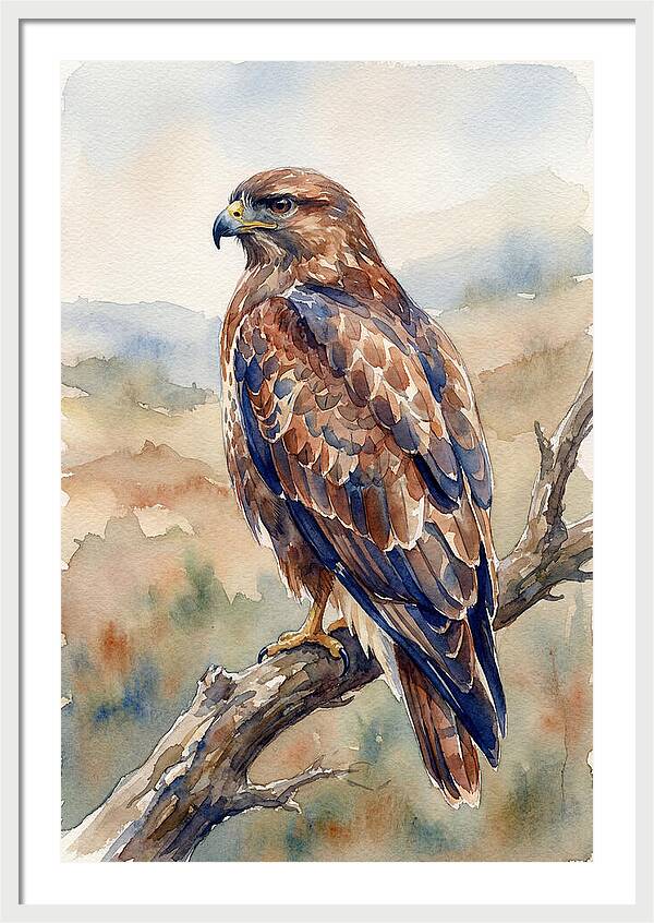 Buzzard Perched In Nature