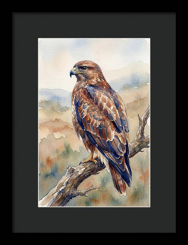 Buzzard Perched In Nature