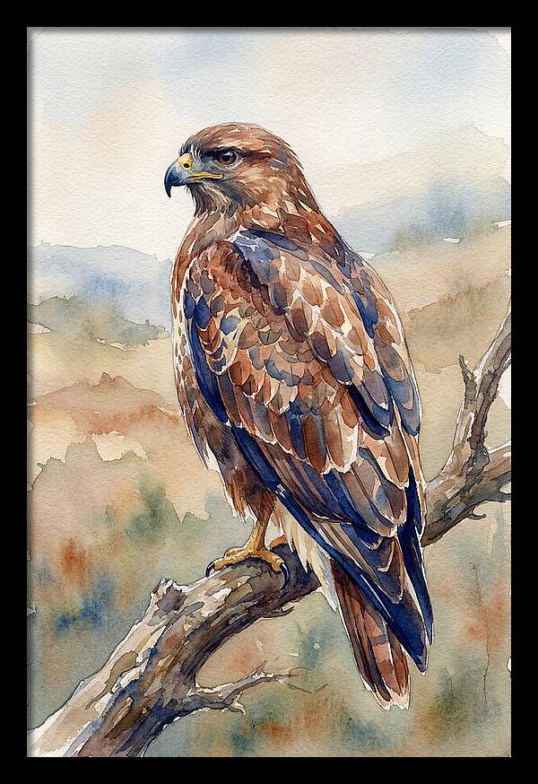 Buzzard Perched In Nature
