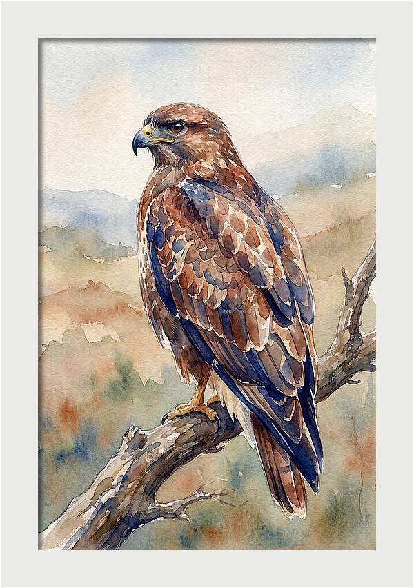 Buzzard Perched In Nature
