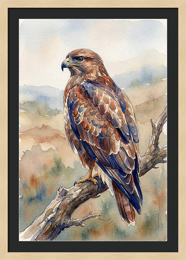 Buzzard Perched In Nature
