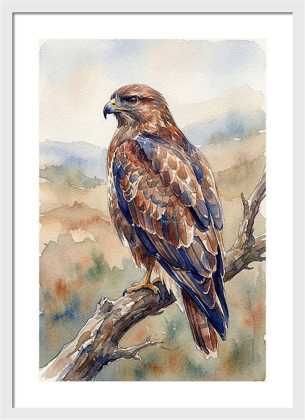 Buzzard Perched In Nature