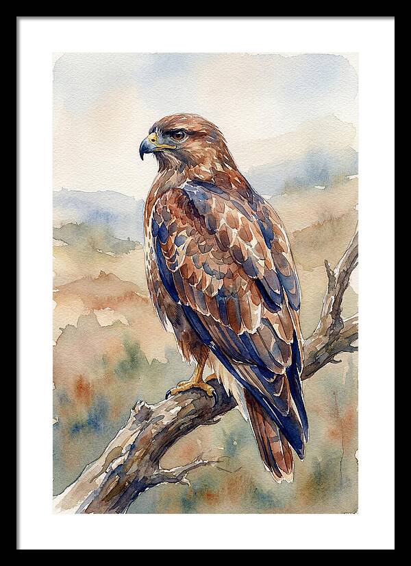 Buzzard Perched In Nature