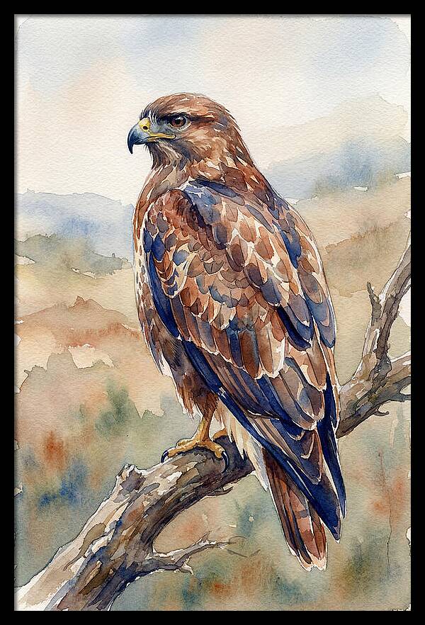 Buzzard Perched In Nature