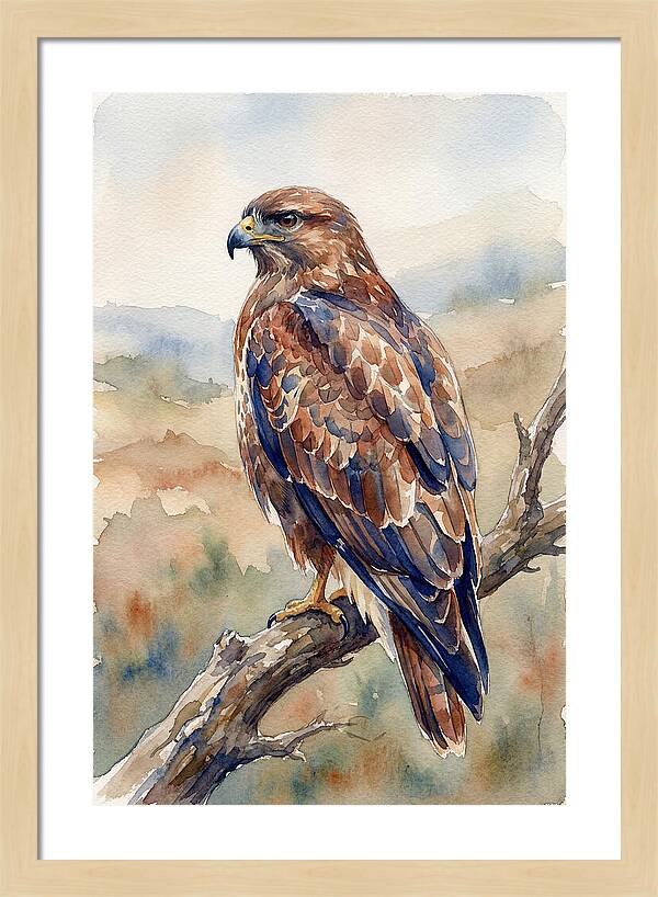 Buzzard Perched In Nature