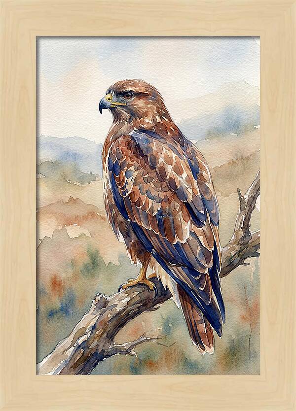 Buzzard Perched In Nature