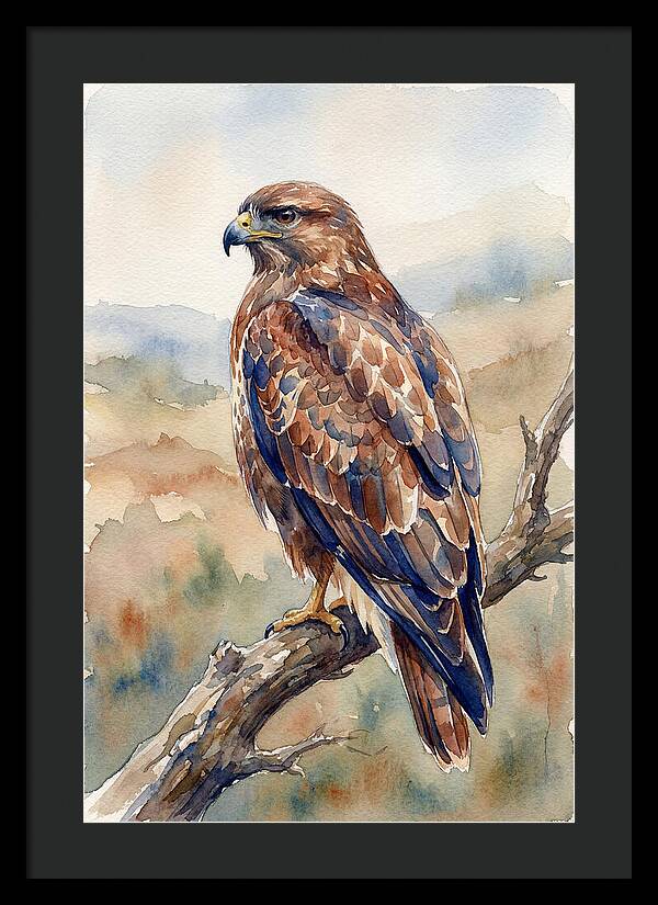 Buzzard Perched In Nature