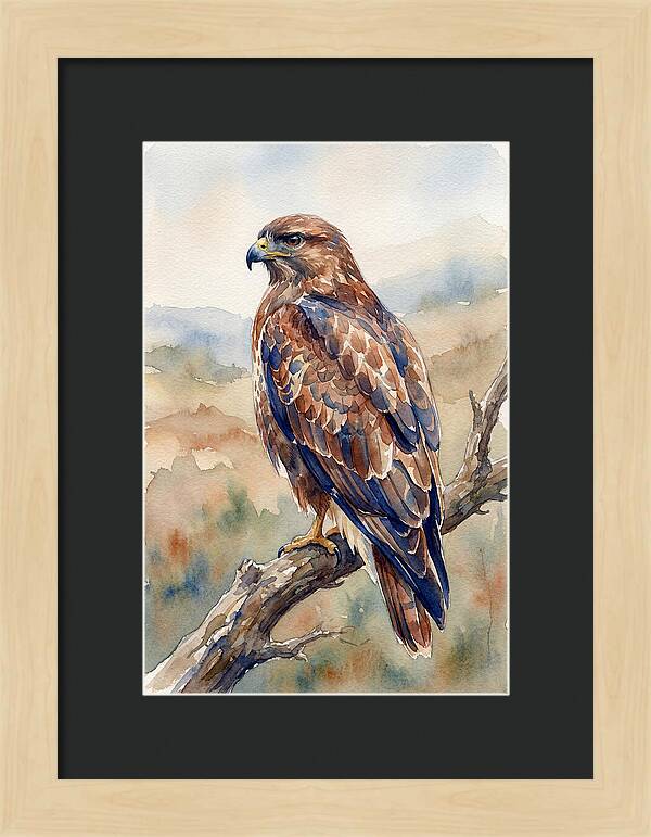Buzzard Perched In Nature