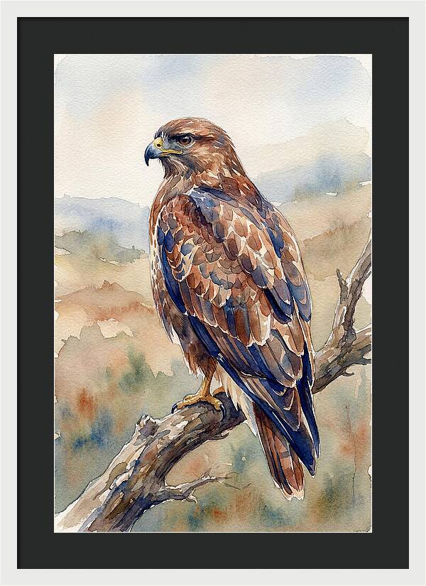 Buzzard Perched In Nature
