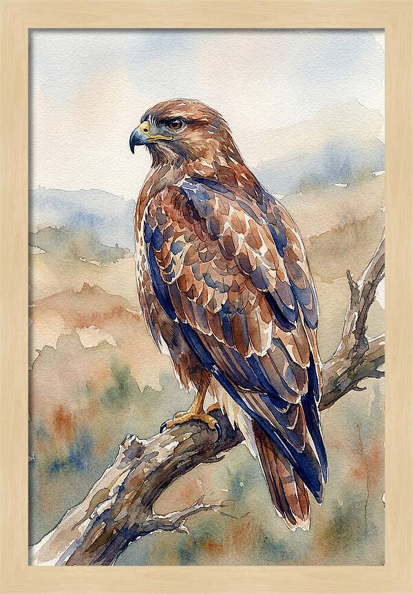Buzzard Perched In Nature