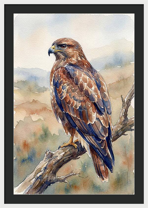 Buzzard Perched In Nature