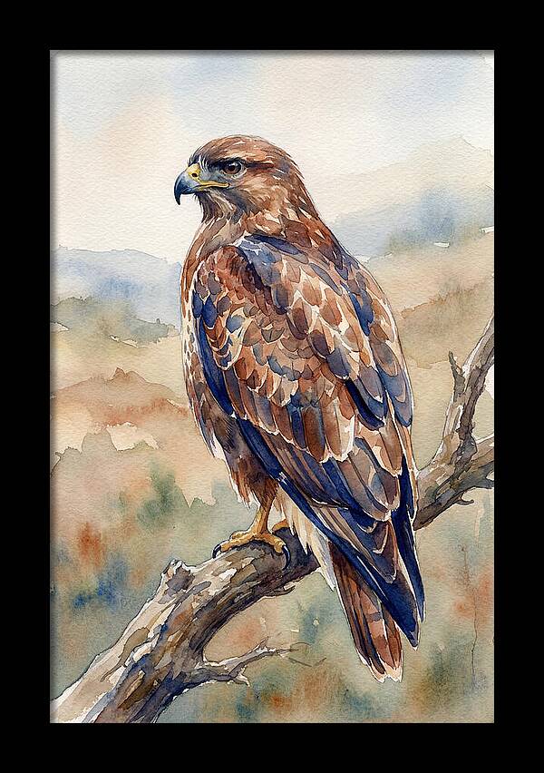 Buzzard Perched In Nature