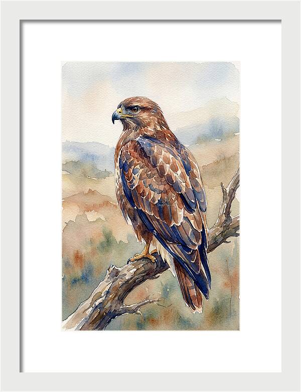 Buzzard Perched In Nature