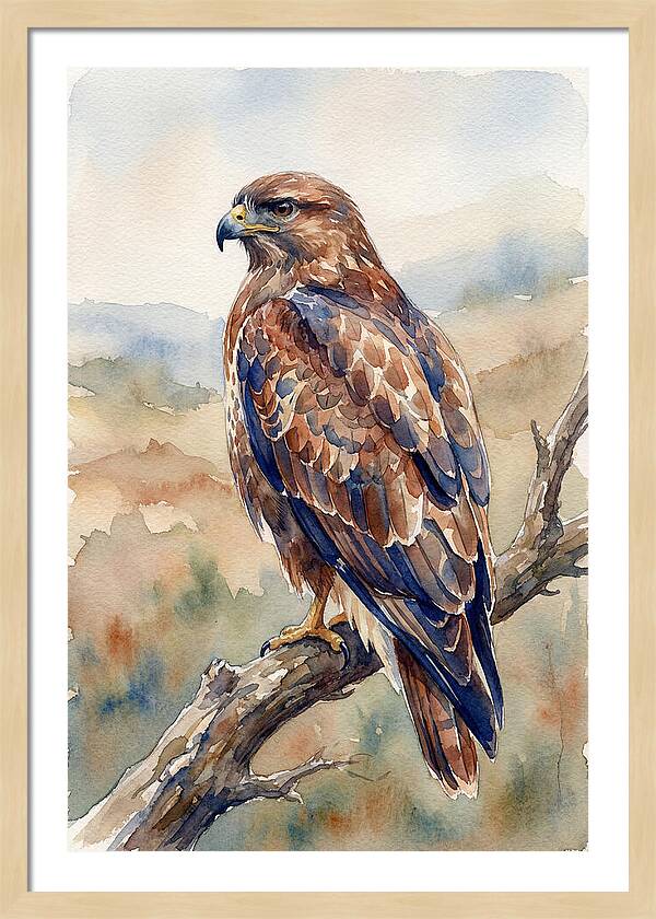 Buzzard Perched In Nature