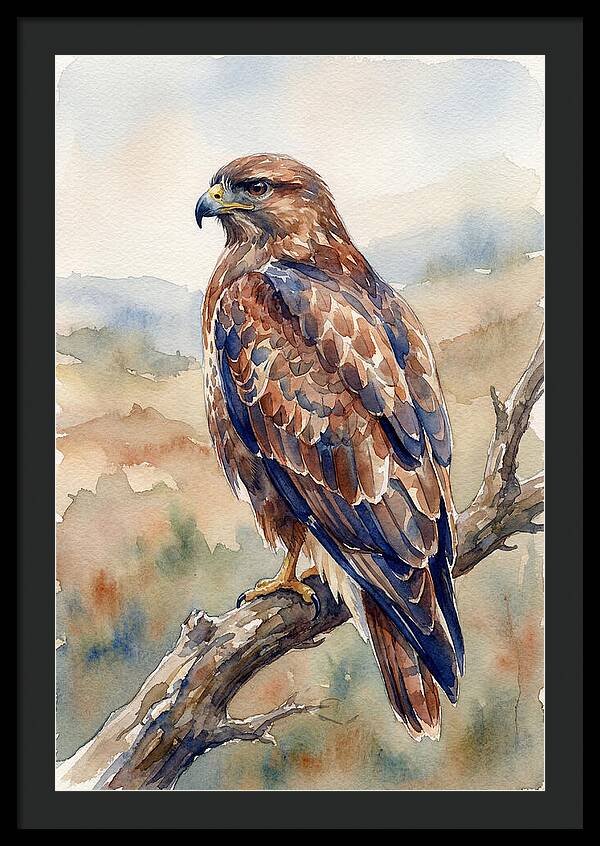 Buzzard Perched In Nature