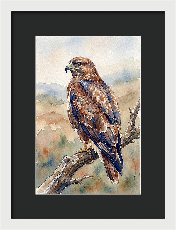 Buzzard Perched In Nature