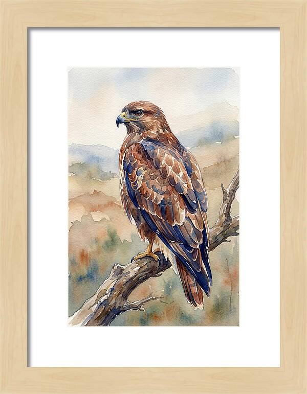Buzzard Perched In Nature