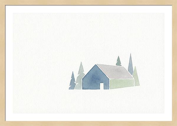 Cabin Surrounded By Nature