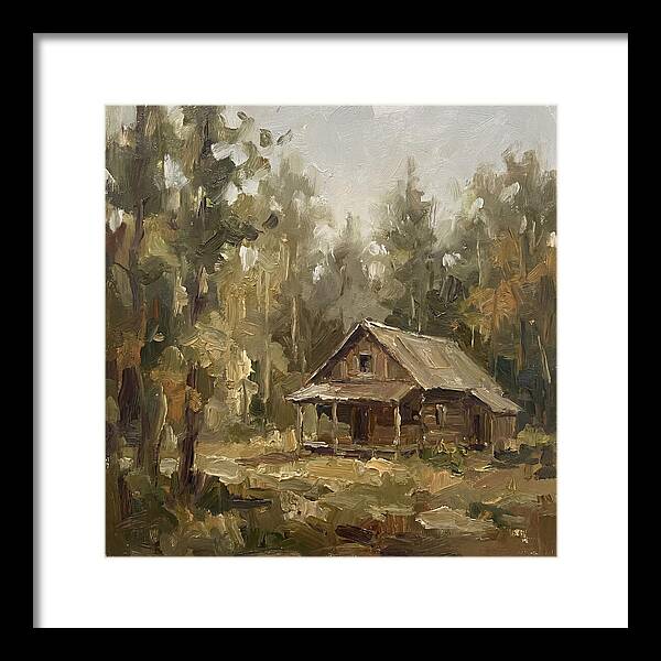 Cabin Surrounded By Trees