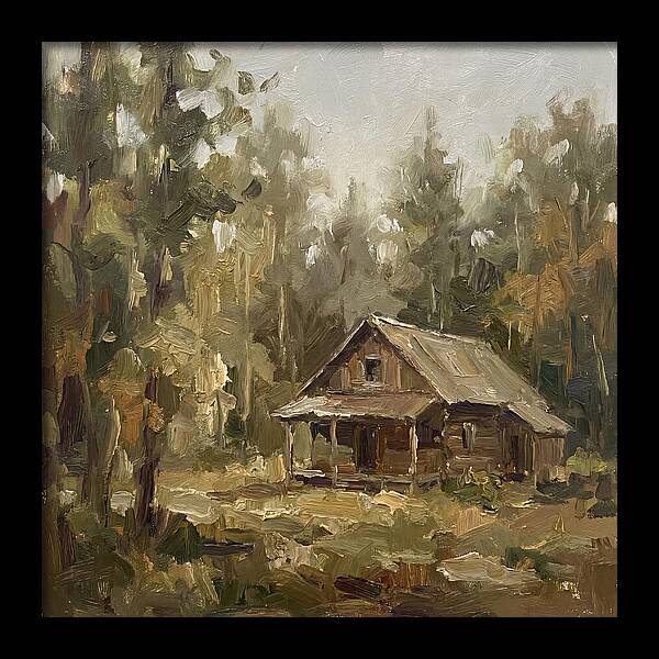 Cabin Surrounded By Trees