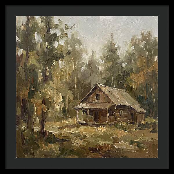 Cabin Surrounded By Trees