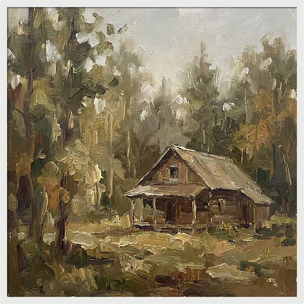 Cabin Surrounded By Trees