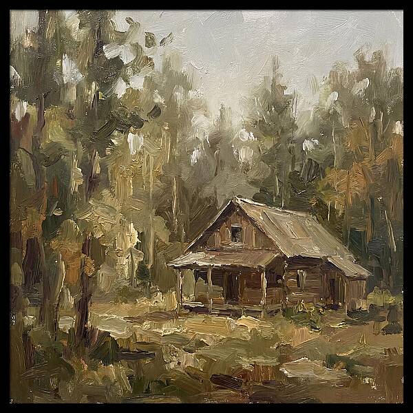 Cabin Surrounded By Trees