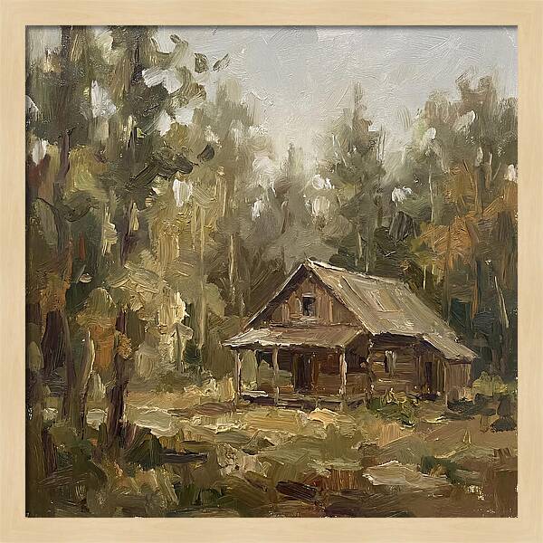 Cabin Surrounded By Trees