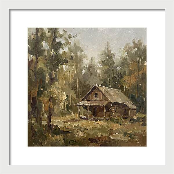 Cabin Surrounded By Trees