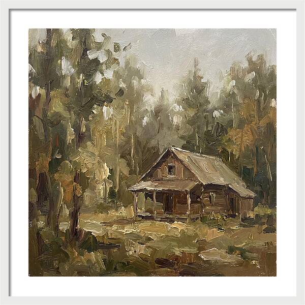 Cabin Surrounded By Trees