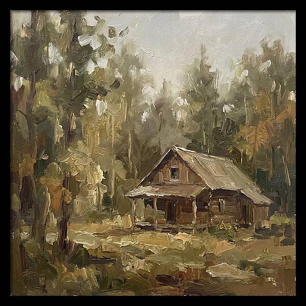 Cabin Surrounded By Trees