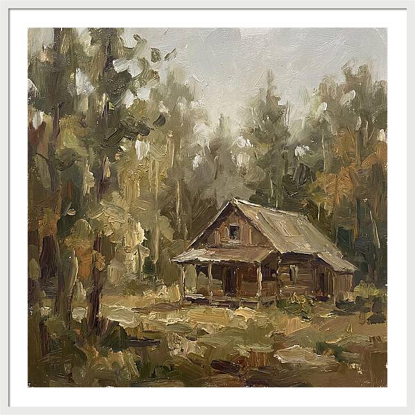 Cabin Surrounded By Trees