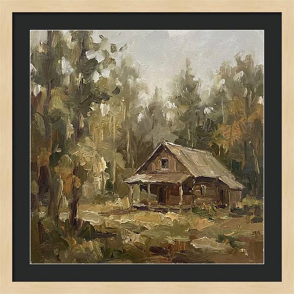Cabin Surrounded By Trees
