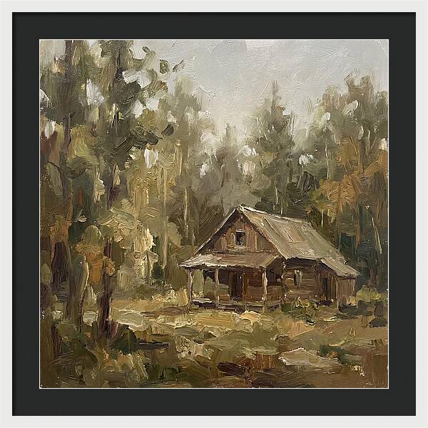 Cabin Surrounded By Trees