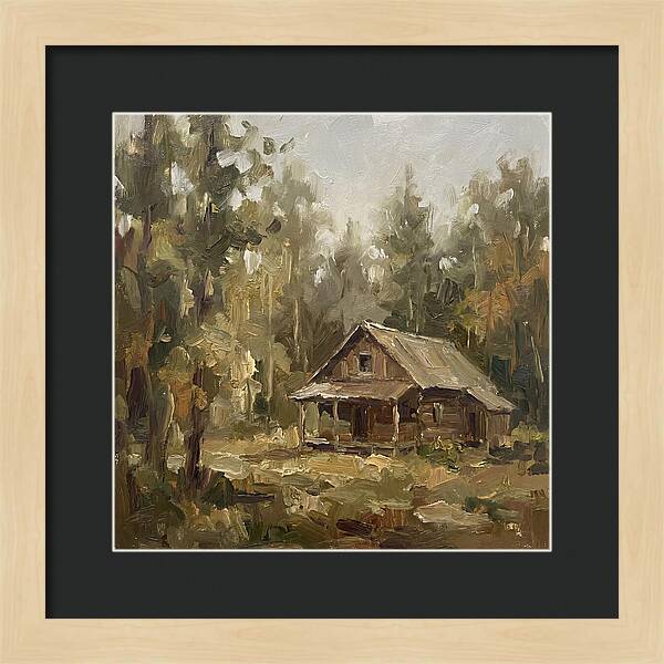 Cabin Surrounded By Trees