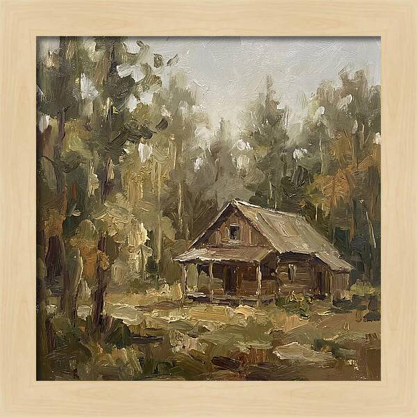Cabin Surrounded By Trees