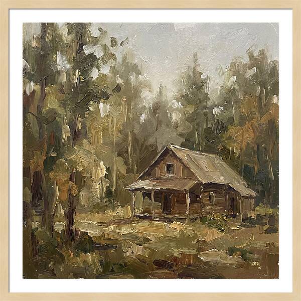 Cabin Surrounded By Trees