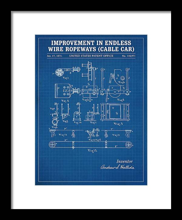 Cable Car Endless Wire Ropeway Blueprint Patent Us110971