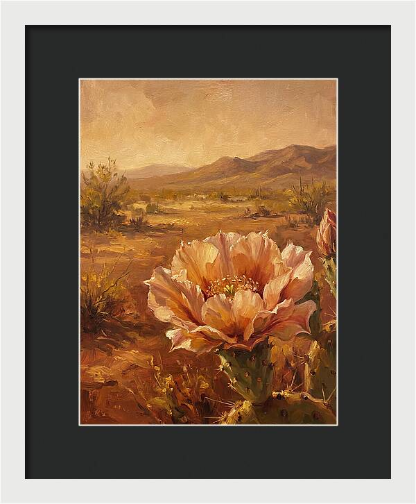Cactus Flower In The Mediterranean Sun