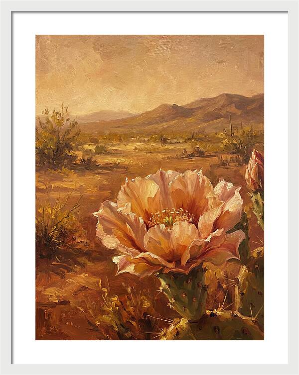 Cactus Flower In The Mediterranean Sun