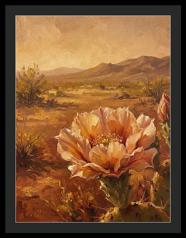 Cactus Flower In The Mediterranean Sun