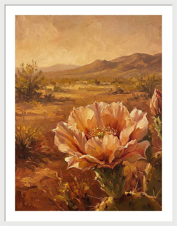 Cactus Flower In The Mediterranean Sun