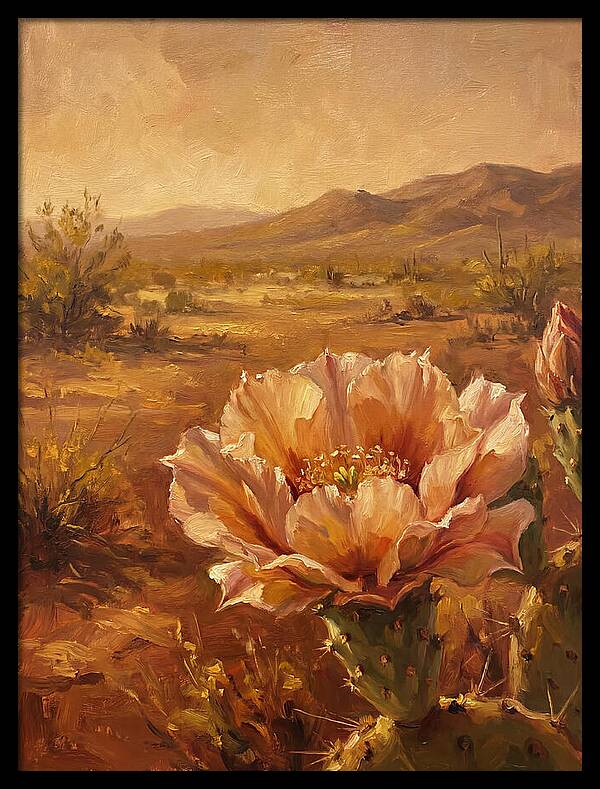 Cactus Flower In The Mediterranean Sun